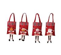 Widybord 4 Bolsas de Dulces para decoración de Navidad, Papá, Bolsa de Regalo para niños, Suministros de Fiesta de Navidad