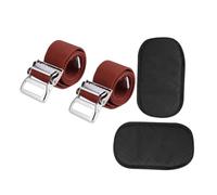 Widybord 4 paquetes de almohadillas para zancos cómodos de repuesto para paneles de yeso, bandas protectoras acolchadas para las piernas, correas de pierna para zancos ajustables de nailon