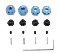 Widybord 4 unidades adaptador de accionamiento de rueda hexagonal para 1/10 2WD seria ruckus tormento circuito AMP RC piezas de actualización del coche, 2