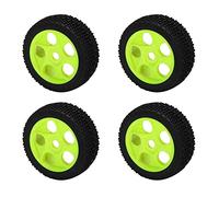 Widybord 4 unids/set control remoto todoterreno coche goma camión neumáticos llanta adaptador hexagonal 17MM para 811 8Sc 94885 84-801 verde