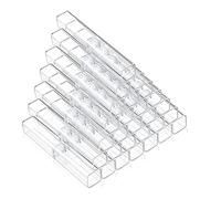 Widybord 40 cajas vacías para lápices de plástico transparente para guardar bolígrafos, Transparent