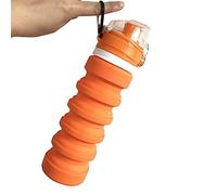 Widybord 500 ML Botella Plegable Botella De Camping Viaje Botella De Deportes Botella De Escalada Portátil De Montaña Naranja