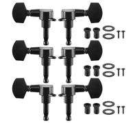 Widybord 6 clavijas de afinación eléctricas selladas negras de 3 L para guitarra acústica