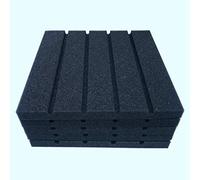Widybord 6 paneles acústicos de espuma gruesa para estudio de grabación, absorción acústica ligera