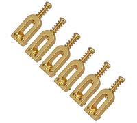 Widybord 6 piezas de metal en forma de U para puente de guitarra, sillín de guitarra, puente de guitarra, cuerda de sillín, bola, cuerda de trémolo, puente de trémolo, sillines para guitarra