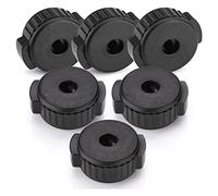 Widybord 6 tuercas de platillo de plástico, tuercas de platillo para kit de percusión, piezas de repuesto de percusión