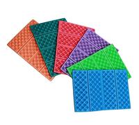 Widybord 6pcs al aire libre portátil de panal ligero de espuma XPE cojín plegable único cojín impermeable a la humedad mini resistente a la suciedad