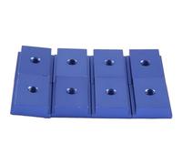 Widybord 8 Piezas de Cursor de Carril M6 Tipo T 30/45, Abrazadera de Tornillo de Fijación de Ranura, Herramienta de Trabajo De Madera, Azul, Instalación Fácil