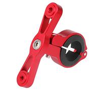 Widybord Adaptador Convertidor Porta-Bidón de Bicicleta de Aleación de Aluminio Regulable para Clips de Soporte de Varilla de Sillín de Manillar de Bicicleta, Rojo