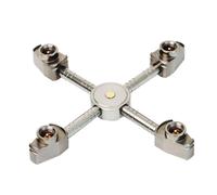 Widybord Adaptador de conexión de cartucho de cocina de gas portátil, conector de 1 a 4 quemadores, convertidor de tanque para senderismo al aire libre, pícnic, barbacoa, fácil de usar
