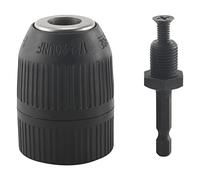 Widybord Adaptador de portabrocas sin llave de 1,27 cm para destornillador de de conexión rápida