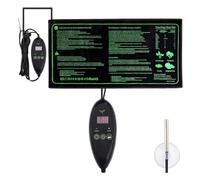 Widybord - Alfombra calefactora para siembras, cojín térmico impermeable con controlador de temperatura, alfombra para plantas hidropónicas, toma de la UE, fácil instalación