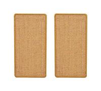 Widybord Alfombrilla de sisal de 2 partes para gatos con cinta adhesiva, 50 x 25 cm