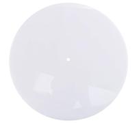 Widybord - Alfombrilla giratoria de acrílico de 300 mm x 3 mm para platino de vinilo, antiestático para disco de vinilo, color blanco