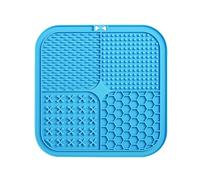 Widybord Alfombrilla para lamer Perros de Silicona de alimenticio como alimentador Lento, Alfombrilla para lamer Perros con ventosas, Color Azul