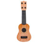 Widybord Amarillo Niños Clásico Ukelele Guitarra Juguete Educación Temprana Pequeña Guitarra Suministros de Fiesta Ajustable