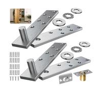Widybord - Bisagra giratoria de puerta, sistema de bisagras giratorias con hardware de propósito, para puertas de madera resistentes hasta 200 libras, fácil de usar