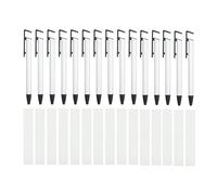 Widybord - Bolígrafos de sublimación de 15 piezas en blanco con película retráctil titular del teléfono móvil bolígrafo de la sublimación