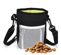 Widybord Bolsa de golosinas para perros para entrenamiento de mascotas, kit de entrenamiento multiusos 3 en 1, duradero, fácil de usar, color negro