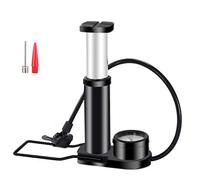 Widybord - Bomba ergonómica de bicicleta con manómetro y cabezal de válvula inteligente bomba de neumático de bicicleta, pegamento menos kit de perforación para negro