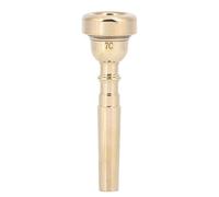 Widybord Boquilla de trompeta de metal duradero de latón profesional, accesorio de instrumento de bocina dorada 7C