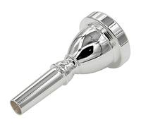 Widybord Boquilla TUBA para sostener la boca, bañada en plata, boquilla de bajo