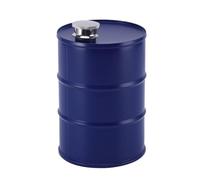 Widybord - Bote de vino de barril de 750 ml, mini botella de cadera de acero inoxidable, portátil para viajes y acampar al aire libre, color azul