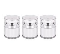 Widybord - Botella al vacío en maceta de crema, 50 ml de olla de bomba sin aire, dispensador de loción portátil, contenedor de viaje para cremas de maquillaje de 3 piezas