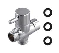 Widybord - Brazo de ducha de latón con inversor, separador de 3 vías, adaptador en T de ducha de 20 mm para cabezal de ducha de mano