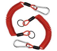 Widybord Cable de Remolque Desmontable de 2 Piezas de 6 Pies, Cable de Seguridad de Rotura de Remolque, Enrollado de Remolque de Muelle para Camping-Cars de Remolque de Camping-Car