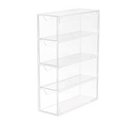 Widybord Caja de Almacenamiento de Gafas Estuche de Acrílico para Gafas Soporte para Gafas Transparente Caja Organizadora de Gafas Grande de 4