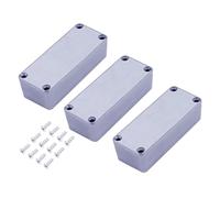 Widybord Caja de aluminio para pedal de efectos de guitarra 1590A, 92 x 38 x 31 mm, caja de fundida sin terminar para efectos de guitarra