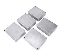 Widybord Caja de aluminio para pedal de efectos de guitarra, 5 piezas, para kit de pedal de guitarra 1590BB