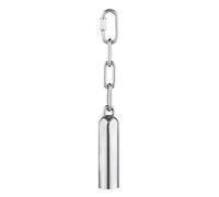 Widybord - Campana de acero inoxidable para pájaros, jaula de pájaros resistente para loros, gris africanos, mini pequeñas cacatúas