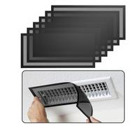 Widybord Campana De Ventilación Magnética De Suelo 6 Piezas - Filtro de Malla de 5,5 X 12 Pulgadas para Suelo/Pared/Techo para Capturar Escombros y Polvo