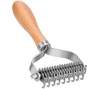 Widybord Cepillo de aseo para mascotas, rastrillo de 2 lados para gatos y gatos, peine de desenredado seguro y herramienta de desenredado para cabello enmarañado/enredos
