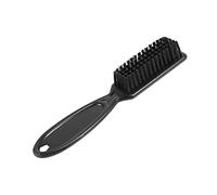 Widybord Cepillo de limpieza para peluquería, cepillo de limpieza para peluquería, piel, vintage, con forma de cabeza de aceite, cepillo de limpieza