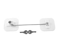 Widybord Cerradura para nevera, cerradura de refrigerador, cerradura de congelador con llave para seguridad infantil, cerraduras para bloquear refrigerador y armarios, 1 paquete