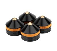 Widybord - Cojín de pie de amplificador para altavoces de zapatos Spike Shock negro