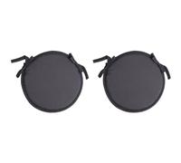 Widybord Cojines de asiento de silla redonda, 2 piezas cojines de silla impermeables circulares para interior al aire libre, jardín, comedor, oficina, café C