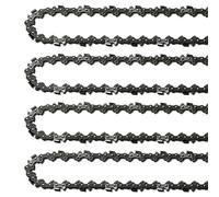 Widybord Conjunto de 4 cadenas de motosierra de 18 pulgadas, 62 eslabones de acción, medidor de 0,05 pulgadas, paso de 3/8 pulgadas, cadena de motosierra de repuesto de 18 pulgadas, bajo retroceso