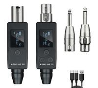 Widybord Convertidor de Micrófono sin UHF Transmisor Receptor para Micrófono Dinámico Receptor de Guitarra Adaptador sin Instalación Fácil Fácil de Usar