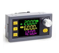 Widybord - Convertidor de potencia de 6-36 V a 0-36 V, módulo de alimentación ajustable en voltaje CC 120 W, con módulo de alimentación de pantalla/control digital CC