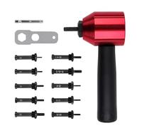 Widybord - Convertidor de tuerca de remache métrico/pulgada, herramienta de remachado, kit de adaptador de tuerca con remache sin para taladro eléctrico/llave de mano, instalación fácil, fácil de usar