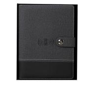 Widybord Cuaderno de viaje profesional A5 Manager bolsa portátil con cargador de batería banco de energía y soporte móvil de carga sin
