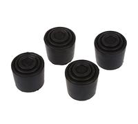 Widybord Cubierta de Goma Negro Redondo para Pata de Mesa Silla Diametro Interior 3cm, 4 Piezas
