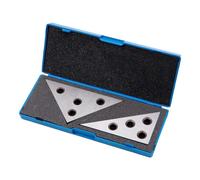 Widybord de placas angulares sólidas 30-60-90 grados y 45-45-90 grados, bloque de ángulo triangular de acero templado con ángulo de suelo de precisión, fácil instalación