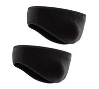 Widybord - Diadema para invierno, forro polar, doble capa, más gruesa, para hombre/mujer, cola de caballo, orejeras de esquí frío y cortavientos frontales