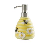 Widybord - Dispensador de jabón con forma de abeja, bomba de mano decorativa, dispensador de jabón recargable, recipiente líquido para dispensador de champú y loción, novedad