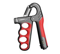 Widybord - Entrenador de mango ajustable con contador de muñeca, brazo, ejercicio de mano para el fortalecimiento muscular, rojo, 1 pieza